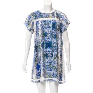 TULAROSA Digital Print Tent Dress